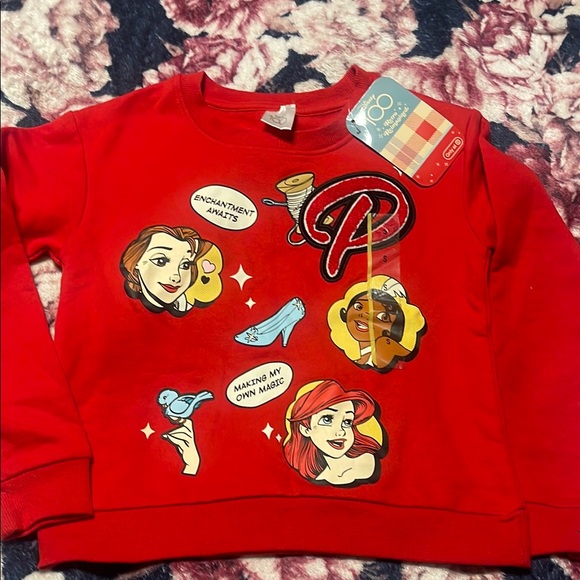 Disney Kids Red Sweatshirt - Picture 1 of 4